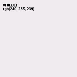 #F0EBEF - Soft Peach Color Image