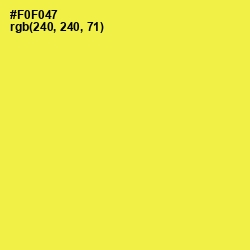 #F0F047 - Gorse Color Image