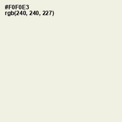 #F0F0E3 - Ecru White Color Image