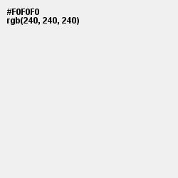 #F0F0F0 - Seashell Color Image