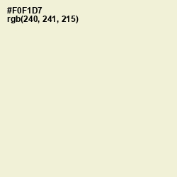 #F0F1D7 - Beige Color Image