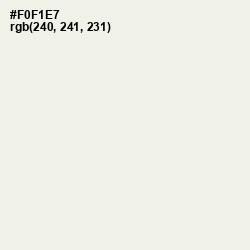 #F0F1E7 - Ecru White Color Image