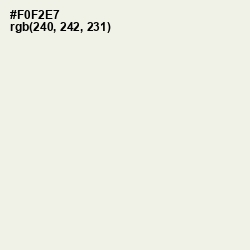 #F0F2E7 - Ecru White Color Image