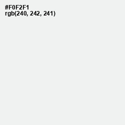 #F0F2F1 - Seashell Color Image