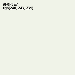 #F0F3E7 - Ecru White Color Image