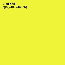 #F0F438 - Golden Fizz Color Image