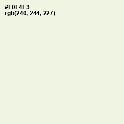 #F0F4E3 - Ecru White Color Image