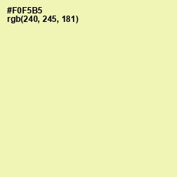 #F0F5B5 - Australian Mint Color Image