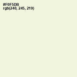 #F0F5DB - Beige Color Image