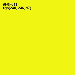 #F0F611 - Broom Color Image