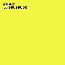 #F0F642 - Gorse Color Image