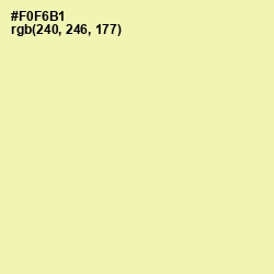 #F0F6B1 - Buttermilk Color Image
