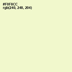 #F0F8CC - Chiffon Color Image