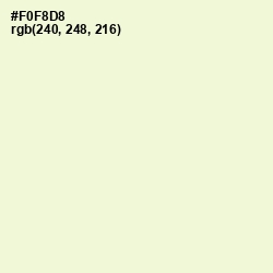 #F0F8D8 - Carla Color Image