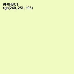 #F0FBC1 - Chiffon Color Image