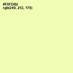 #F0FDB2 - Australian Mint Color Image