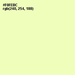 #F0FEBC - Australian Mint Color Image