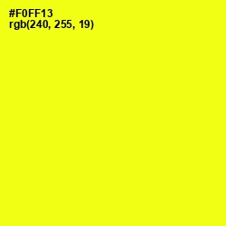 #F0FF13 - Broom Color Image