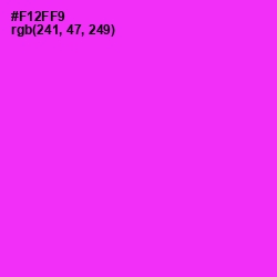 #F12FF9 - Razzle Dazzle Rose Color Image