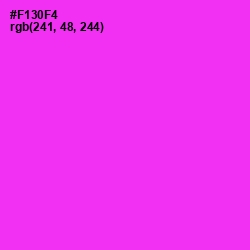 #F130F4 - Razzle Dazzle Rose Color Image