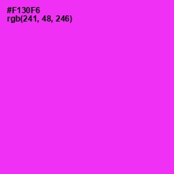 #F130F6 - Razzle Dazzle Rose Color Image