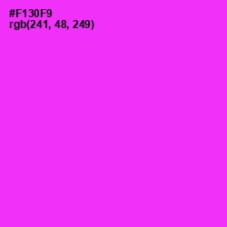 #F130F9 - Razzle Dazzle Rose Color Image