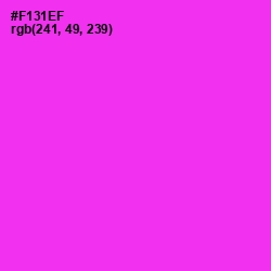 #F131EF - Razzle Dazzle Rose Color Image