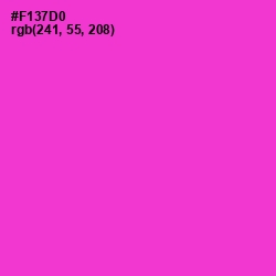 #F137D0 - Razzle Dazzle Rose Color Image