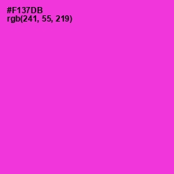 #F137DB - Razzle Dazzle Rose Color Image