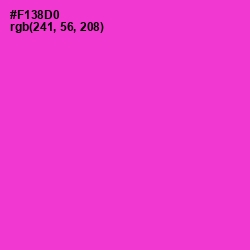 #F138D0 - Razzle Dazzle Rose Color Image