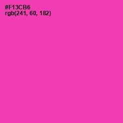 #F13CB6 - Persian Rose Color Image