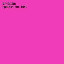 #F13CB8 - Persian Rose Color Image