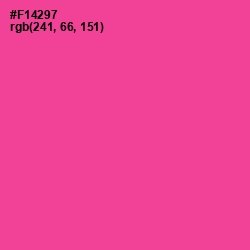 #F14297 - Violet Red Color Image
