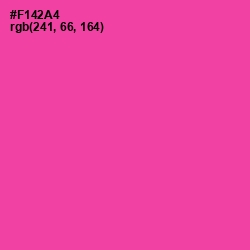 #F142A4 - Brilliant Rose Color Image
