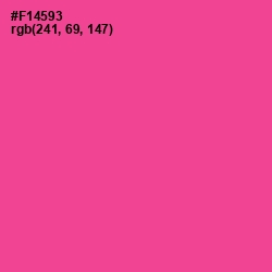 #F14593 - Violet Red Color Image