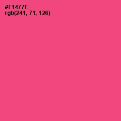 #F1477E - Wild Watermelon Color Image
