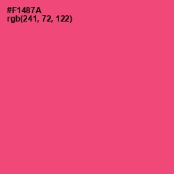 #F1487A - Wild Watermelon Color Image