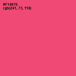 #F14976 - Wild Watermelon Color Image