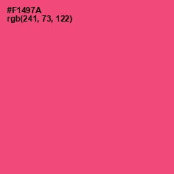 #F1497A - Wild Watermelon Color Image