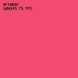 #F14B6F - Mandy Color Image