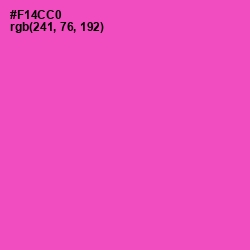 #F14CC0 - Orchid Color Image