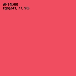 #F14D60 - Carnation Color Image