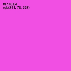#F14EE4 - Pink Flamingo Color Image