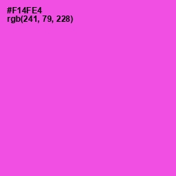 #F14FE4 - Pink Flamingo Color Image