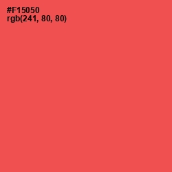 #F15050 - Sunset Orange Color Image