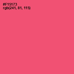 #F15173 - Wild Watermelon Color Image