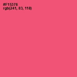 #F15376 - Wild Watermelon Color Image