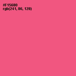 #F15680 - French Rose Color Image