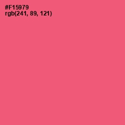 #F15979 - Wild Watermelon Color Image