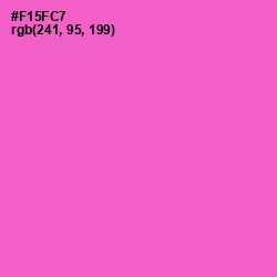 #F15FC7 - Orchid Color Image